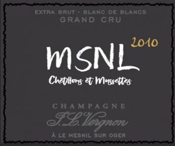 Champagne J.L. Vergnon - Champagne Grand Cru Extra Brut Msnl Chetillons Et Mussetts Blanc De Blancs 2011 (750ml) (750ml)